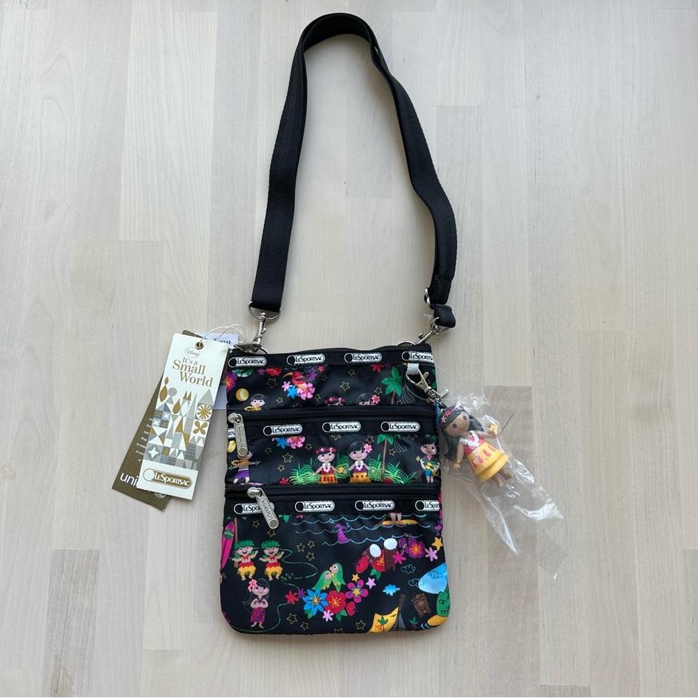 LeSportsac Disney It’s a Small World Polynesian Paradise Zip Crossbody Bag